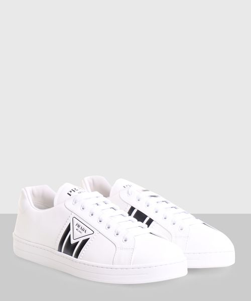 Sneakers with white logo details | Emporium