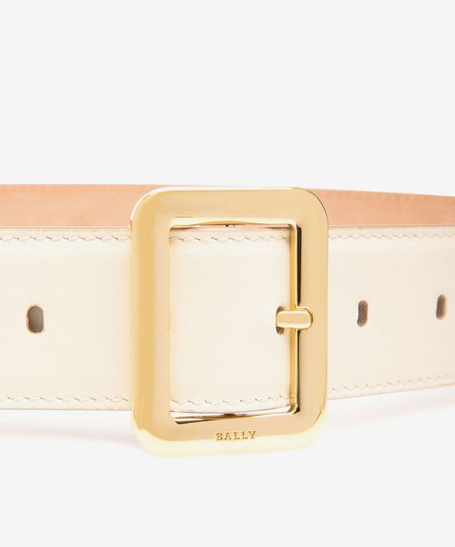beige leather belt