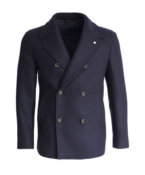 navy double breasted coat