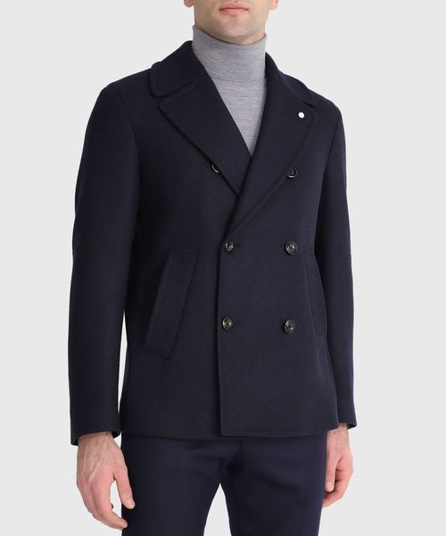 navy double breasted coat